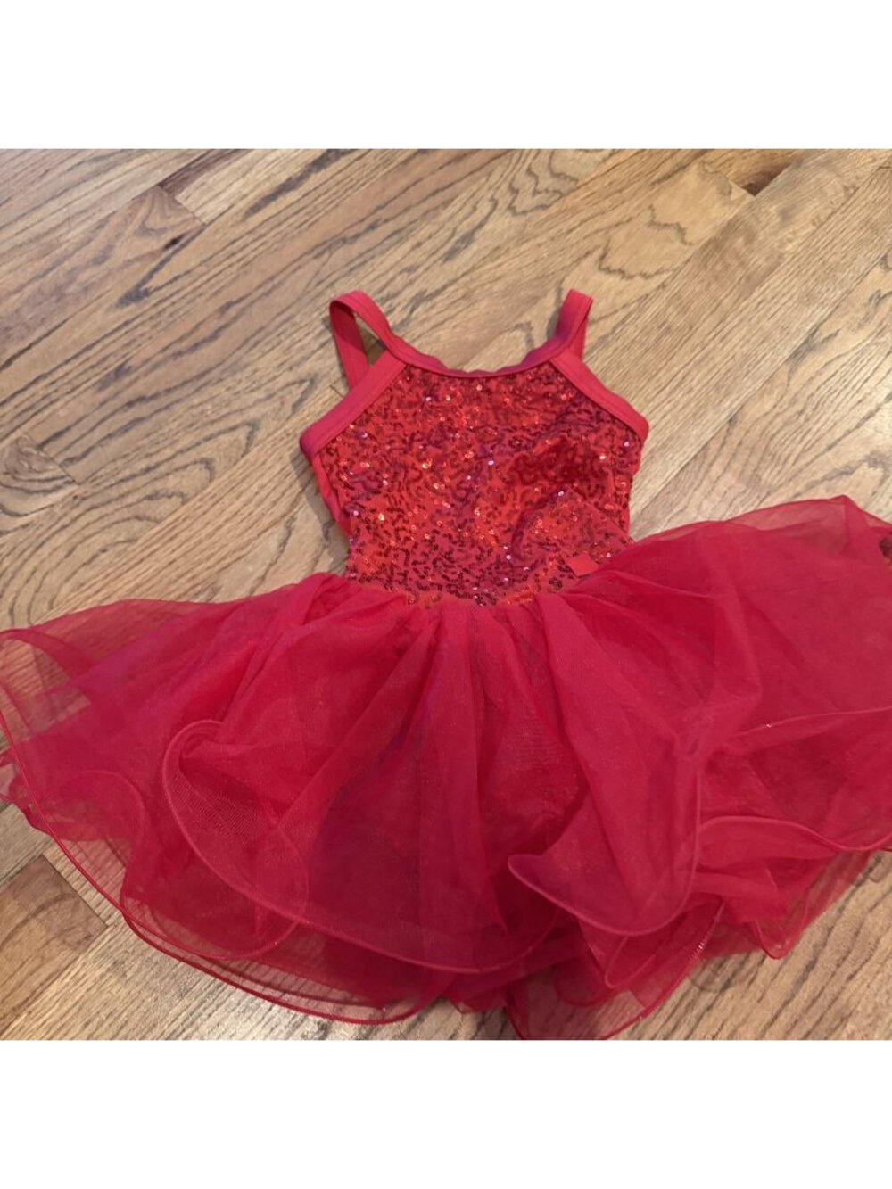 Weissman XSC XS Child Red Competition Dance Costume #12410 Tap Jazz Musical Thea